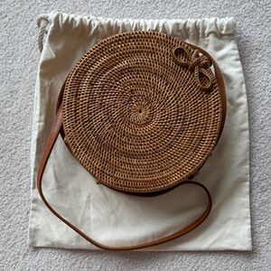 Bembien Woven Round Crossbody Bag